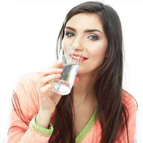 Woman Drinking Water Stock Image Everypixel