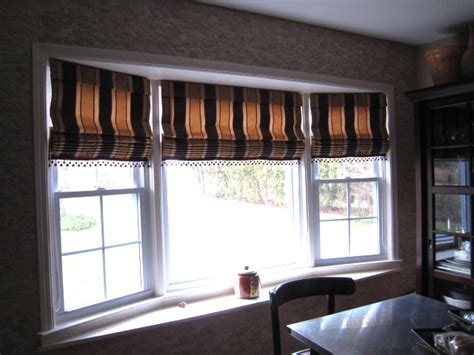 Leatherwood Design Co Bay Window Roman Shades