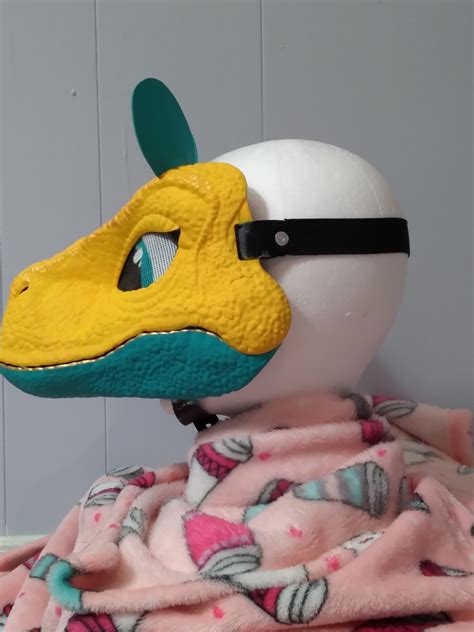 Custom Painted Dino Mask Etsy