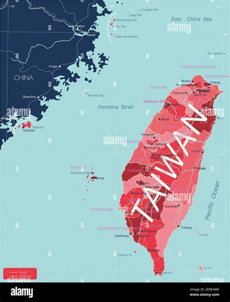 Mapa Politico De China Y Taiwan Im Genes Vectoriales De Stock Alamy
