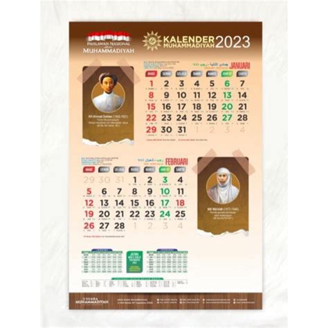 Jual Paket Isi 6 Kalender Muhammadiyah 2023 Kalender Suara