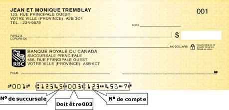 Read a cheque (canadian) these numbers represent the location of your bank branch, bmo, td, rbc. Paiement en ligne