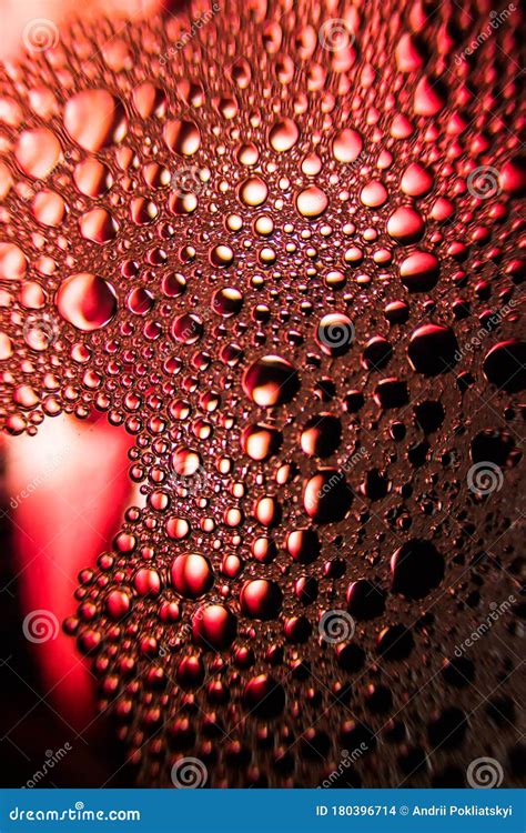 Incredible Background With Blood Bubbles And Beautiful Texture Stock
