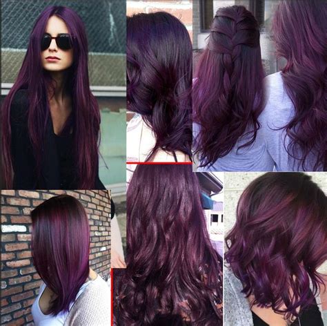 Can your hair color spontaneously lighten from brunette to blonde on its own? I wanna dye my hair this kind of purple / eggplant colour ...