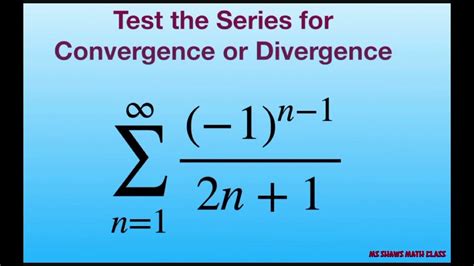Test The Alternating Series For Convergence Or Divergence 1n 1