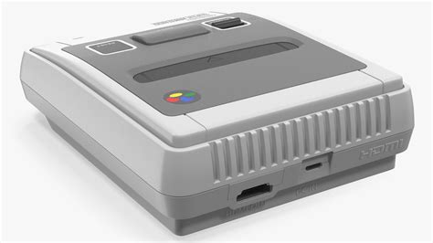 Super Nintendo Entertainment System Videospielkonsole 3d Modell 49