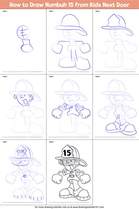 How To Draw Numbuh 15 From Kids Next Door Printable Step By Step