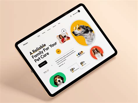 Pet Care Website Header :: Behance