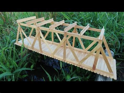 Cara Mudah Membuat Jembatan Dari Stik Es Krim Popsicle Stick Bridge Youtube