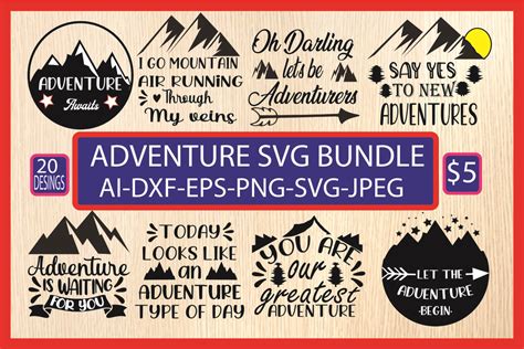 Adventure Svg Bundle Bundle · Creative Fabrica