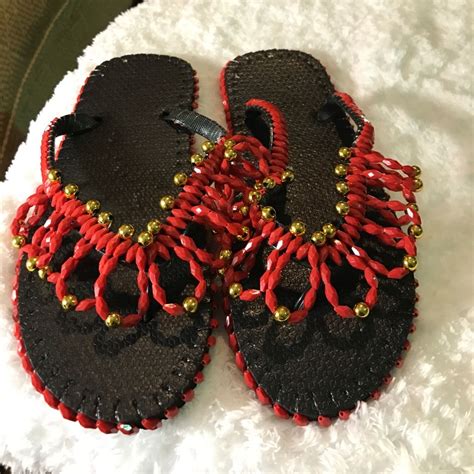 handmade beads slippers sandalias