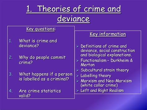 Crime And Deviance Complete Revision