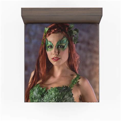Poison Ivy Cosplay Unleash Nature Seductive Power Fitted Sheet