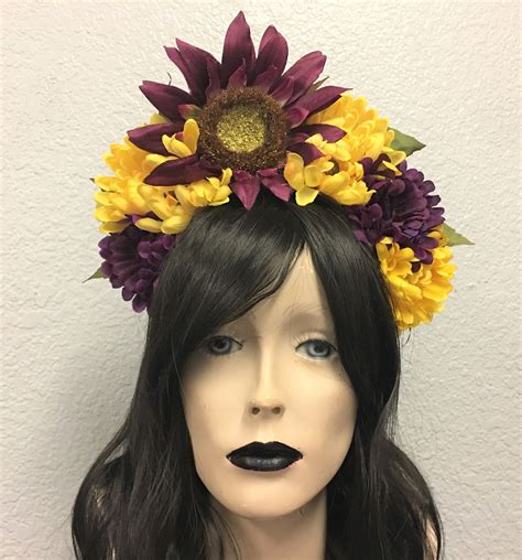 Sunflower Crown Floral Crown Flower Crown Headband Flower Head