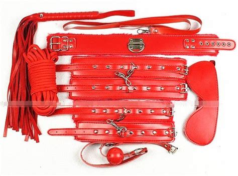 bdsm 7 in 1 sex bondage kit ball gags collar foot hand cuffs mask body free nude porn photos