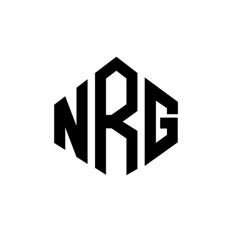 Nrg Letter Logo Design With Polygon Shape Nrg Polygon And Cube Shape