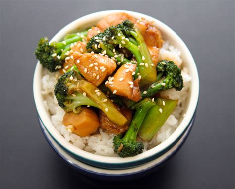When the water starts to boil, spread the chinese broccoli in the skillet, and sprinkle with pinch of salt. Chicken and Broccoli - Table for Two® by Julie Chiou
