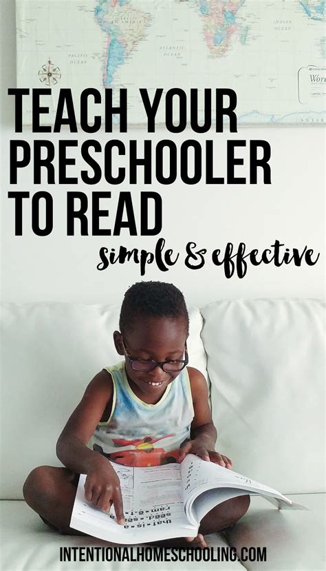 How To Teach Your Preschooler To Read Intentional Homeschooling