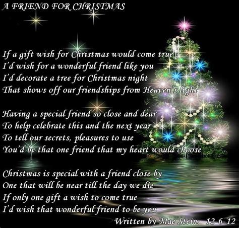 A Friend For Christmas All Types Of Poetry Christmas Poems For