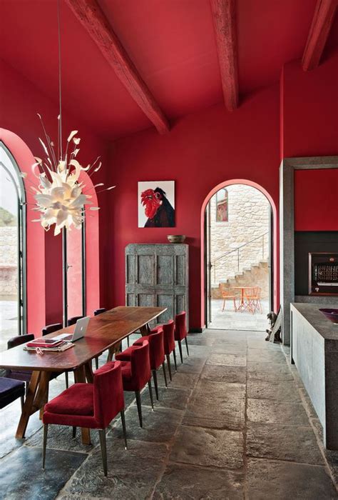 9 Ways To Decorate With Red Red Interior Design Colorful Interiors