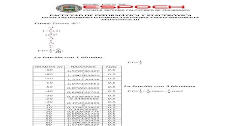 Graficas De Series Trigonometricas Pdf Document