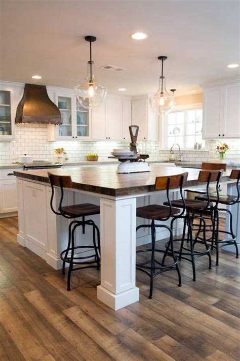 Kitchen Island Overhang For Side Seating How
