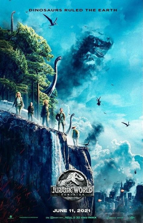 The Poster For The Movies New Film Dinosaur World Is Shown In This Image