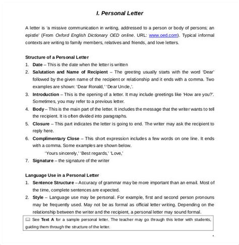 40 Personal Letter Templates Pdf Doc Free And Premium Templates