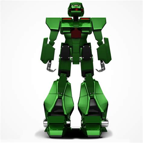 3d Model Robot Green Turbosquid 1249996