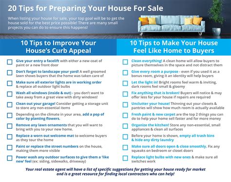 20 Tips For Preparing Your House For Sale This Fall Infographic