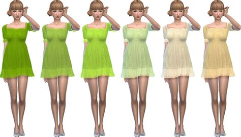 Sunset Dress Recolors By Deelitefulsimmer At Simsworkshop Sims 4 Updates