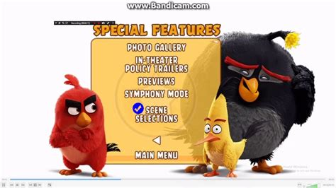 the angry birds movie 2016 dvd menu walkthrough my version youtube