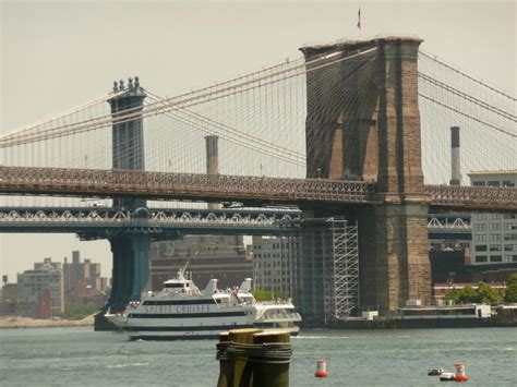 Foto New York Brooklyn Bridge And Manhattan Bridge