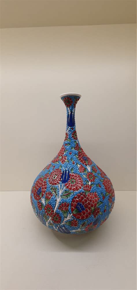 Turkish Pottery Art Vase Ottoman Vase Turkish Vase Ceramic Etsy