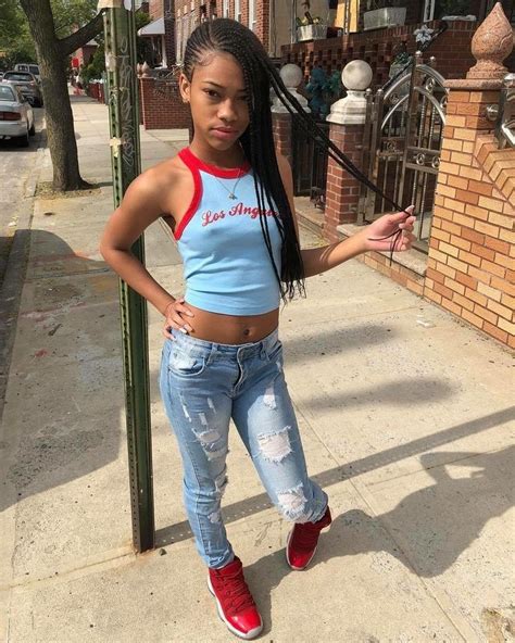 Pin By Jaquanswain On Black Girls Cute Girl Outfits Red Outfit Cute Swag Outfits