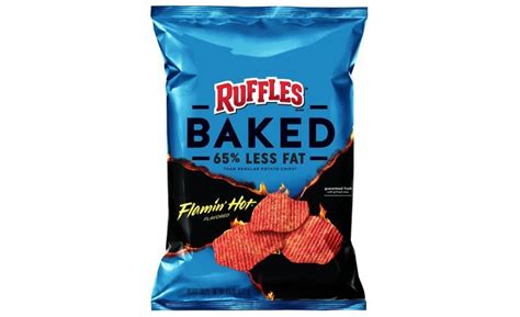 Spicy Reduced Fat Chips Baked Ruffles Flamin Hot