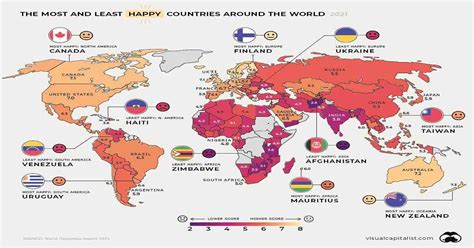 Top 10 Happiest Countries In The World In 2021