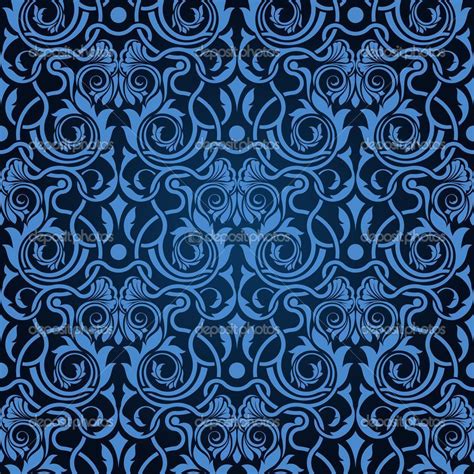 Flowers aside, victorian design was also characterized by new advances in printing and the ability to pair various typefaces. blue and black damask fabric | Blue seamless wallpaper ...