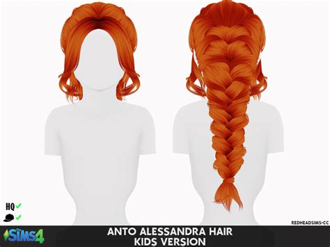 Anto Alessandra Kids And Toddler Version Redheadsims Cc