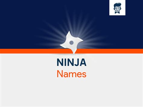 Ninja Names 630 Catchy And Cool Names Brandboy
