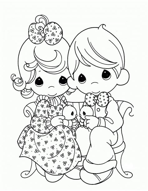 Precious Moments Coloring Pages Free Printable Coloring