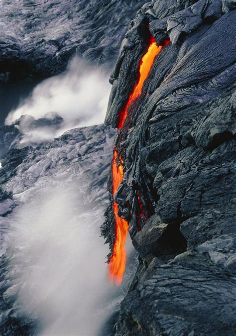 Pahoehoe Lava Flow From Kilauea Volcano Hawaii Photograph By G Brad