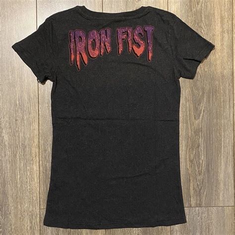 Iron Fist Booty Call Charcoal Heather Grey Ladies T Shirt Ebay