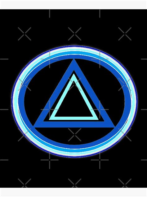 Triangle Inside Circle Alcoholics Anonymous Symbol Abstract Blues