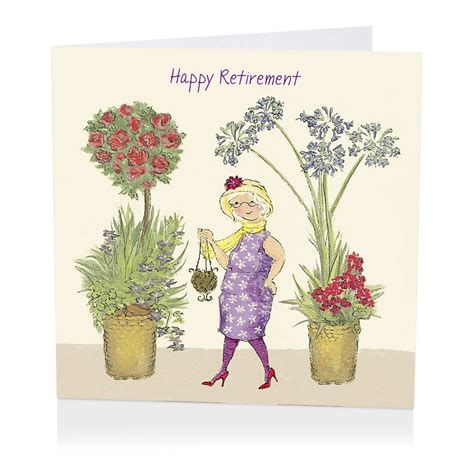 Floral Happy Retirement Card Karenza Paperie