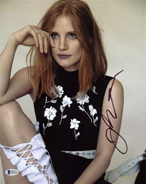 Jessica Chastain Sexy Authentic Signed X Photo Autographed