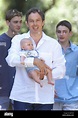 Britain s Prime Minister Tony Blair with baby Leo at Villa Cusona in ...
