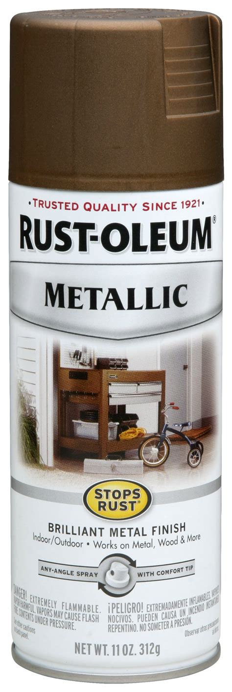 Rust Oleum 7274830 Metallic Spray Antique Brass 11 Ounce Antique