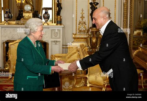Britains Queen Elizabeth Ii Receives His Excellency The Ambassador Of