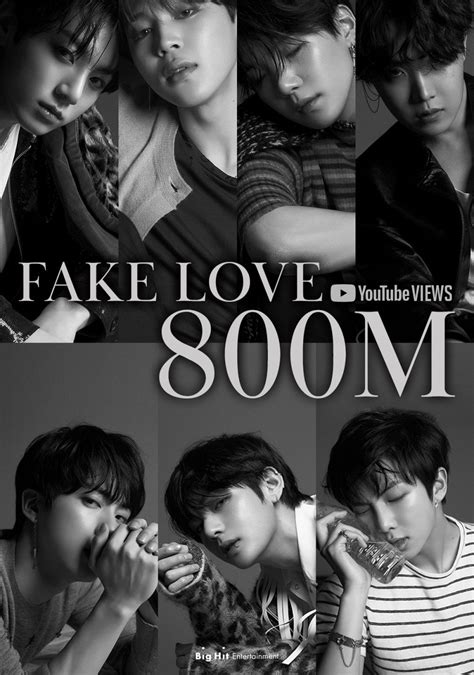 Bts S Fake Love Mv Becomes Group S 3rd Video To Surpass 800m Views Allkpop